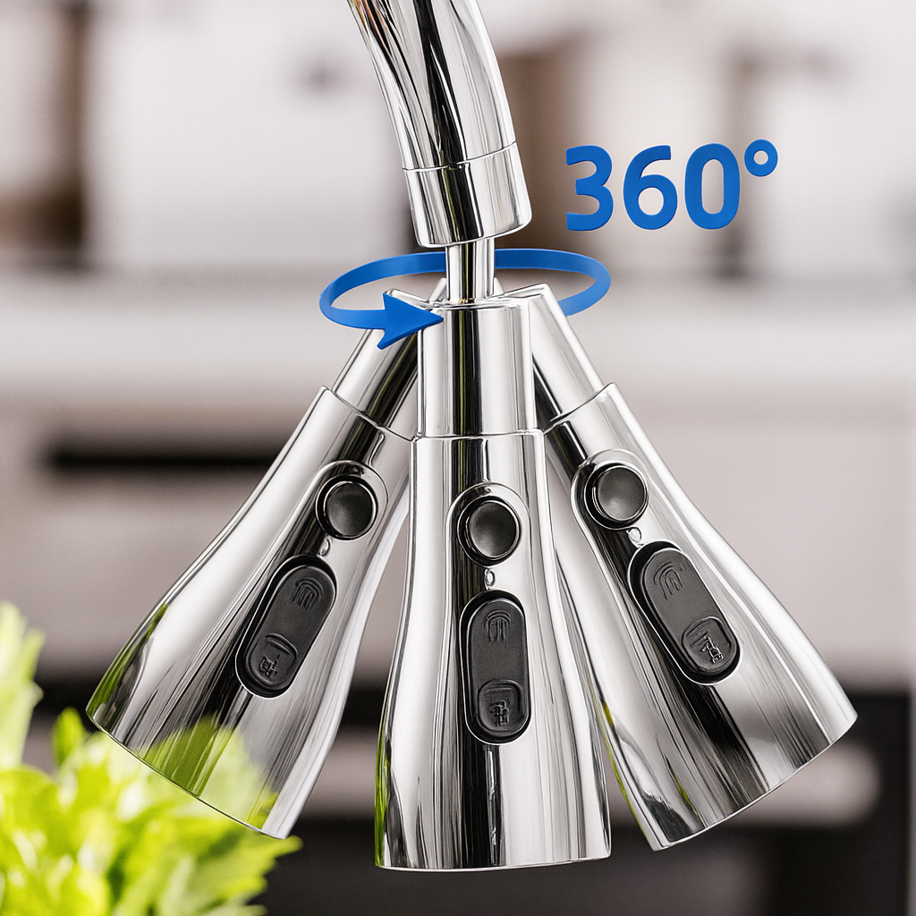 3-Mode Adjustable Faucet Sprayer Nozzle