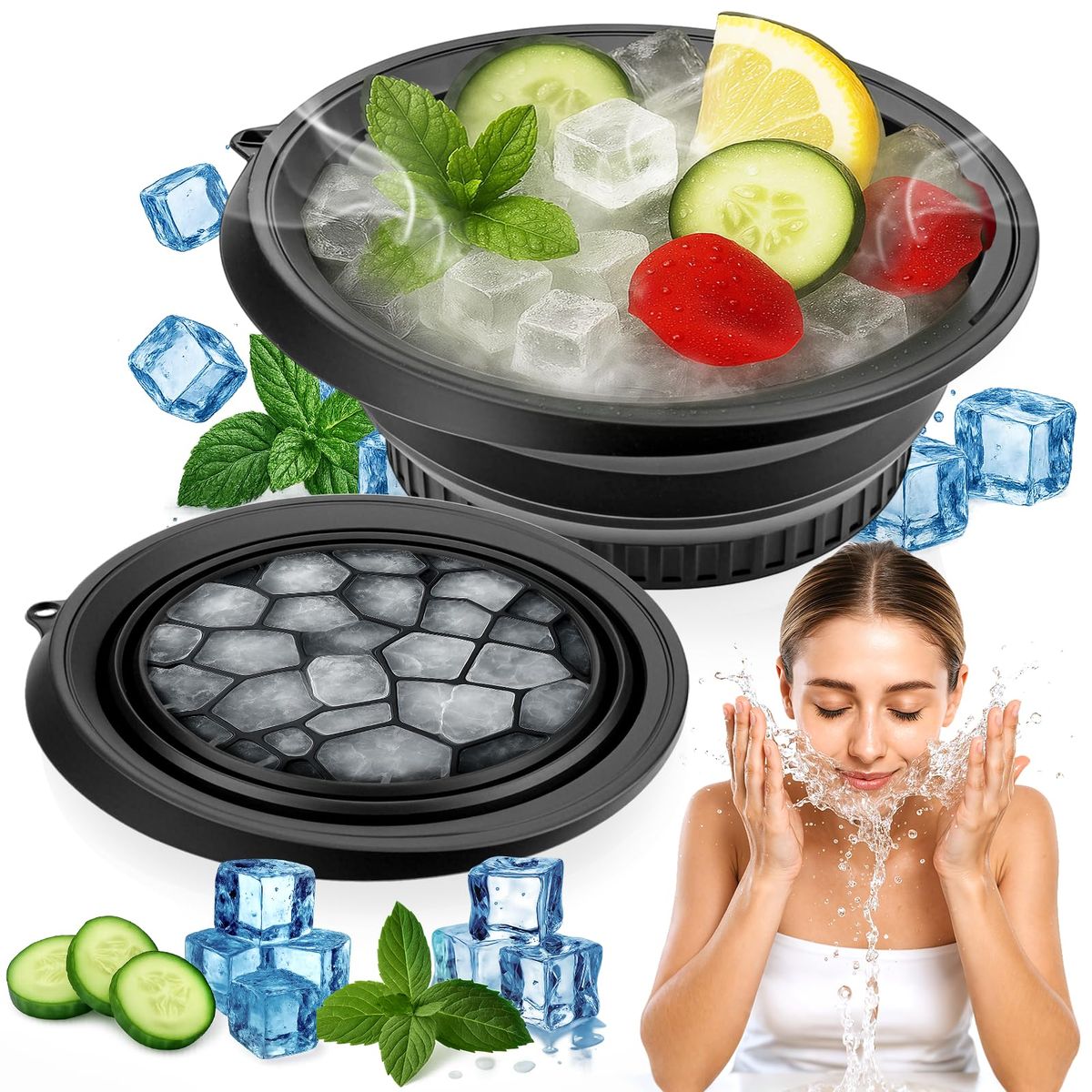 Silicone Face Ice Bowl