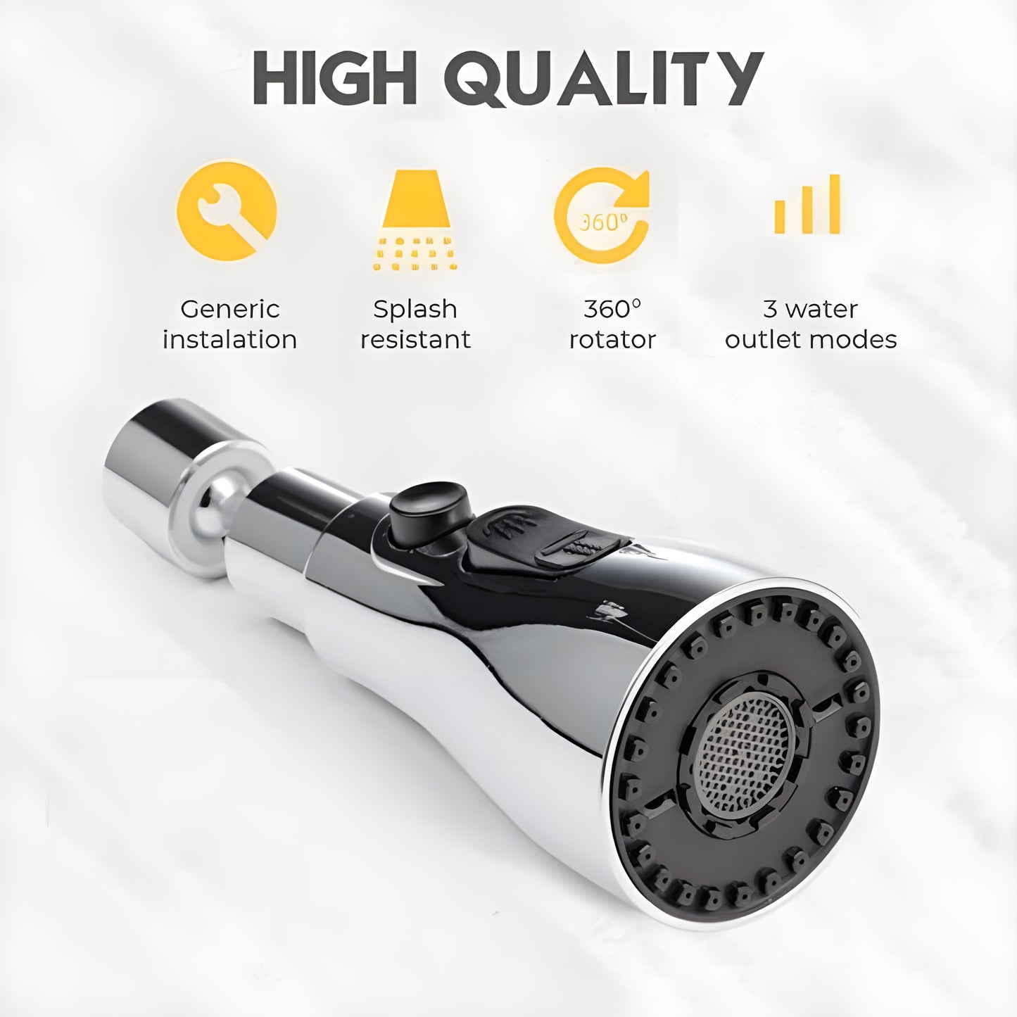 3-Mode Adjustable Faucet Sprayer Nozzle