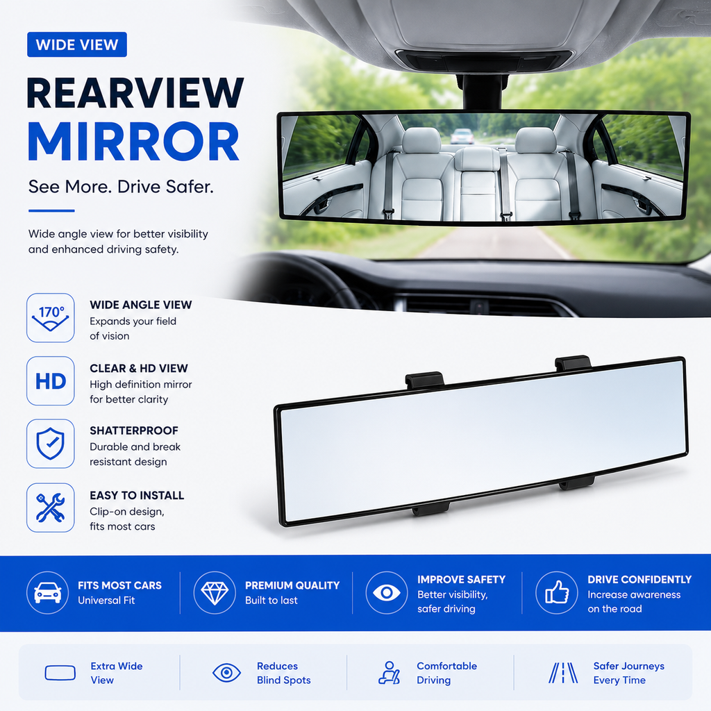 Premium Wide View Mirror