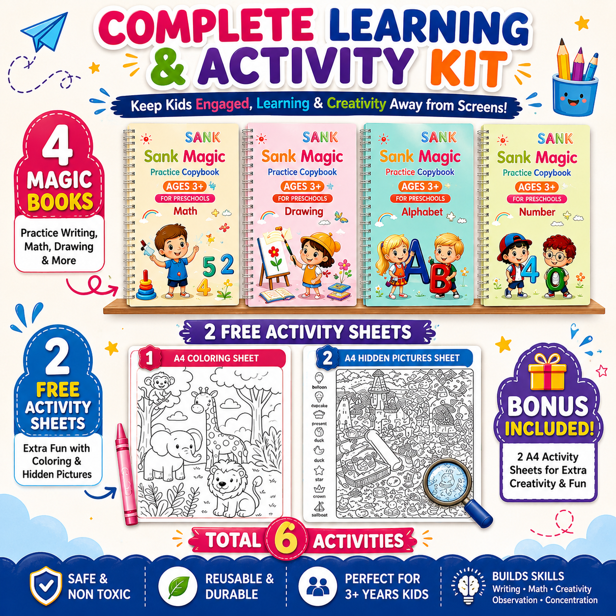 4 Types Learning Books
