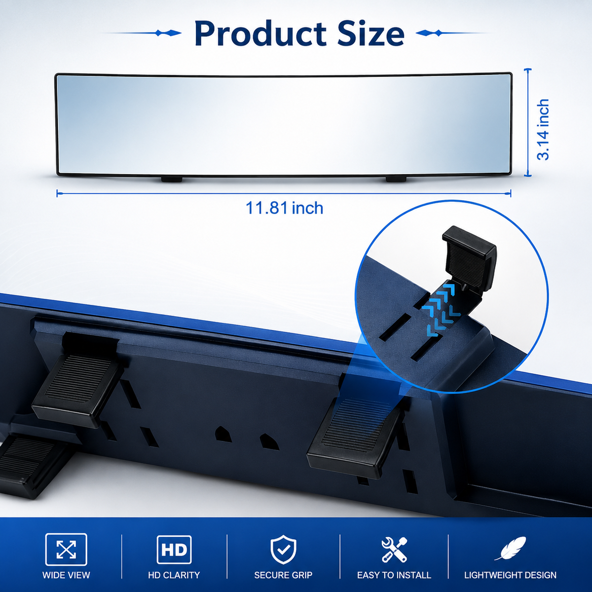 Premium Wide View Mirror