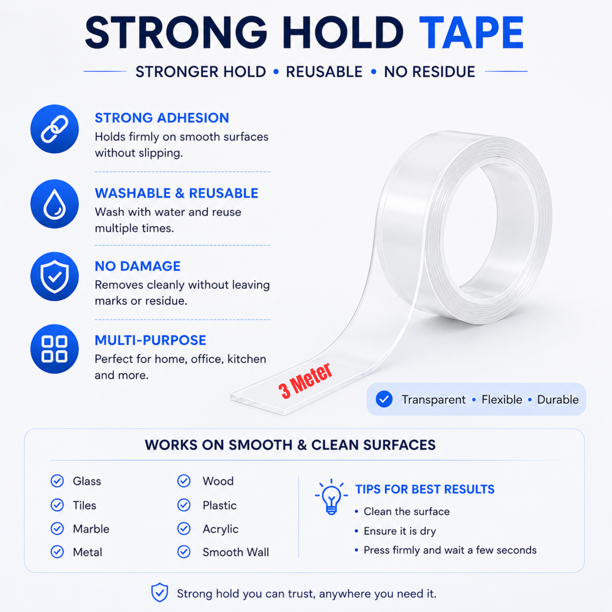 Strong Hold Tape 3 Meter